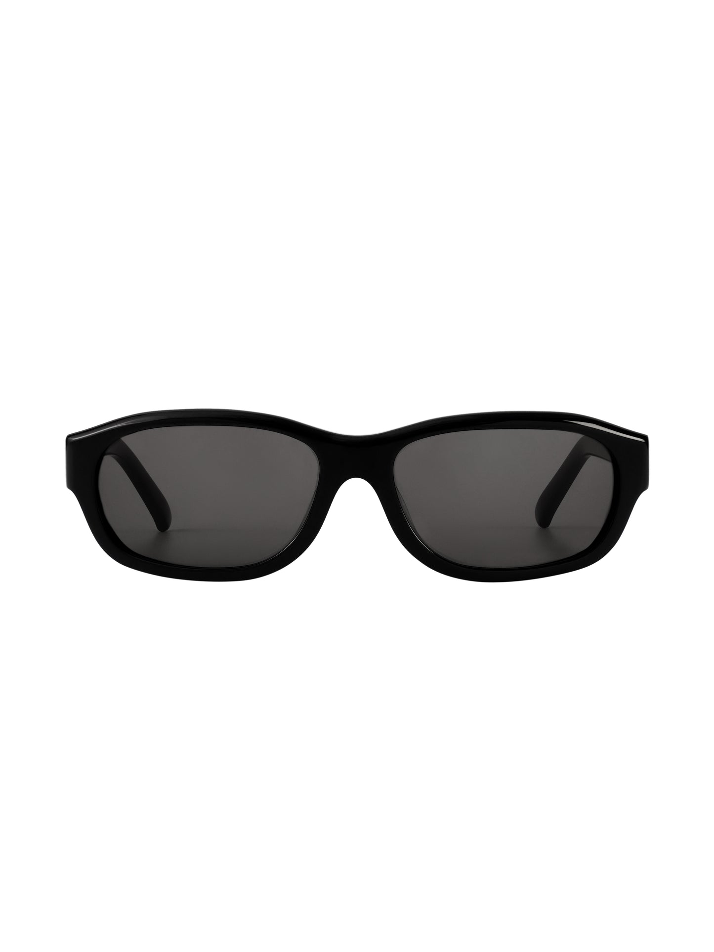 Curved Glow Sunglasses · 都會感流光太陽眼鏡 / 黑色
