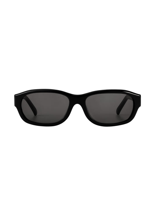 Curved Glow Sunglasses · 都會感流光太陽眼鏡 / 黑色