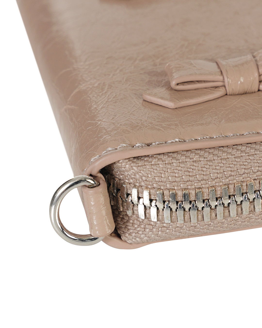 Bow Chain Wallet · 蝴蝶結鏈條錢包 / 奶茶色