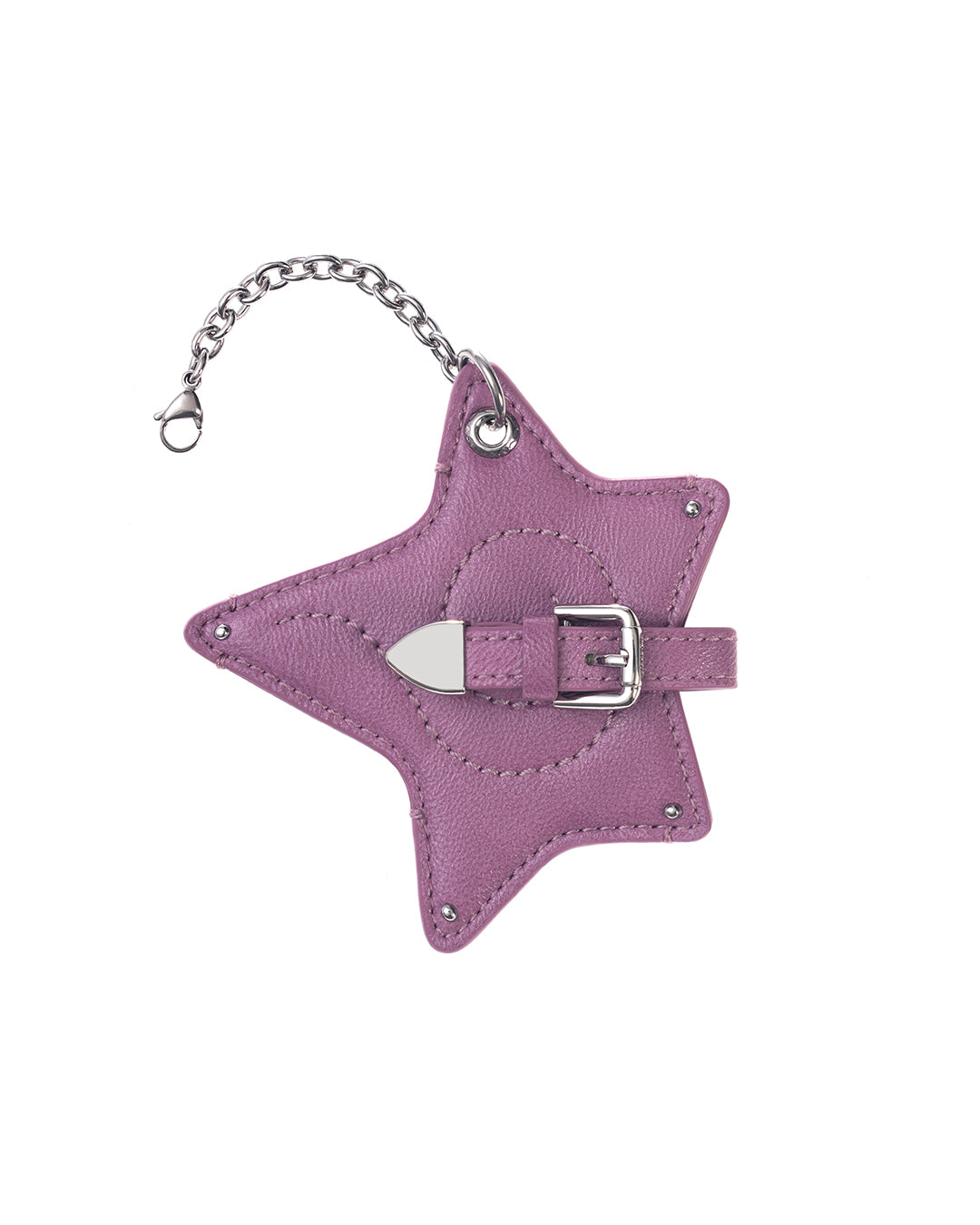 Cosmic Star Keyring · 星扣皮革鑰匙圈 / 梅紫色