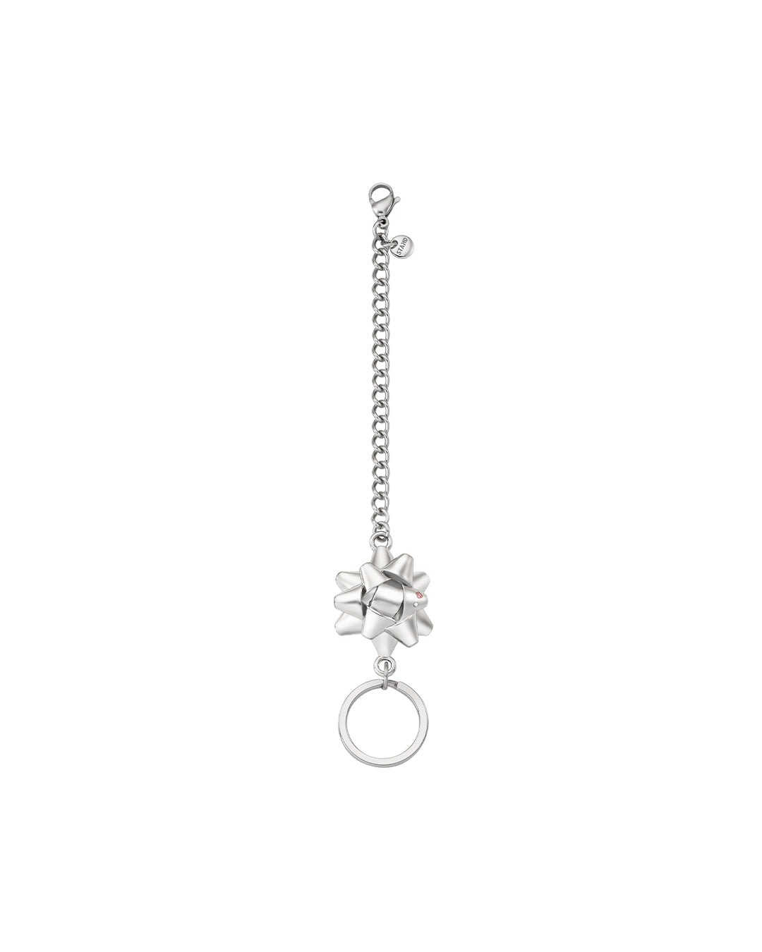 Rosette Keyring · 玫瑰花結吊墜鑰匙圈 / 銀色