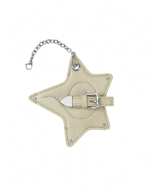 Cosmic Star Keyring · 星扣皮革鑰匙圈 / 橄欖綠