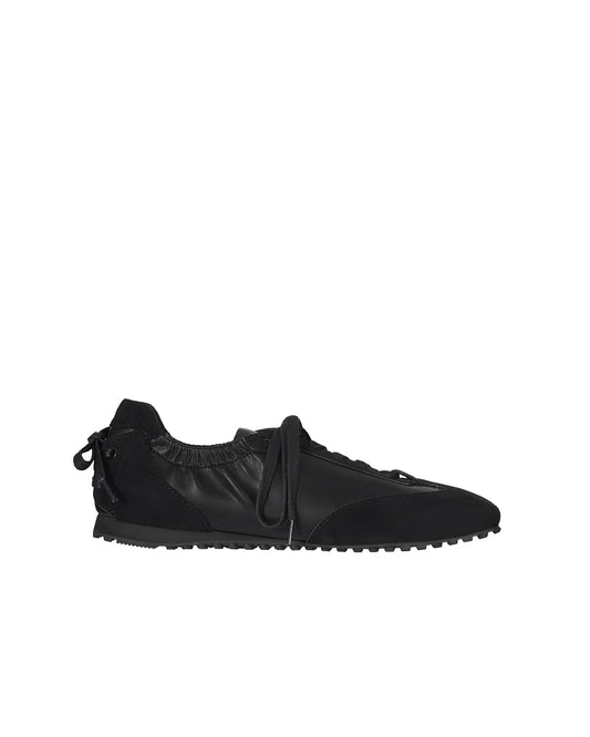 Double Tied Sneakers · 雙蝴蝶綁帶休閒運動鞋 / 黑色
