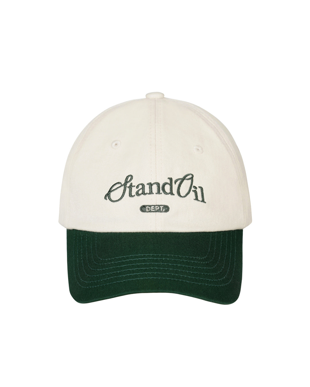 Bonheur Mix  Ball Cap · 拼接雙色棒球帽 / 深綠色