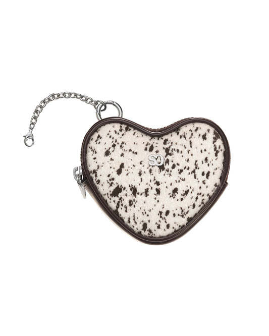 Heart Pods Keyring · 愛心吊飾鑰匙圈 / 毛絨栗棕
