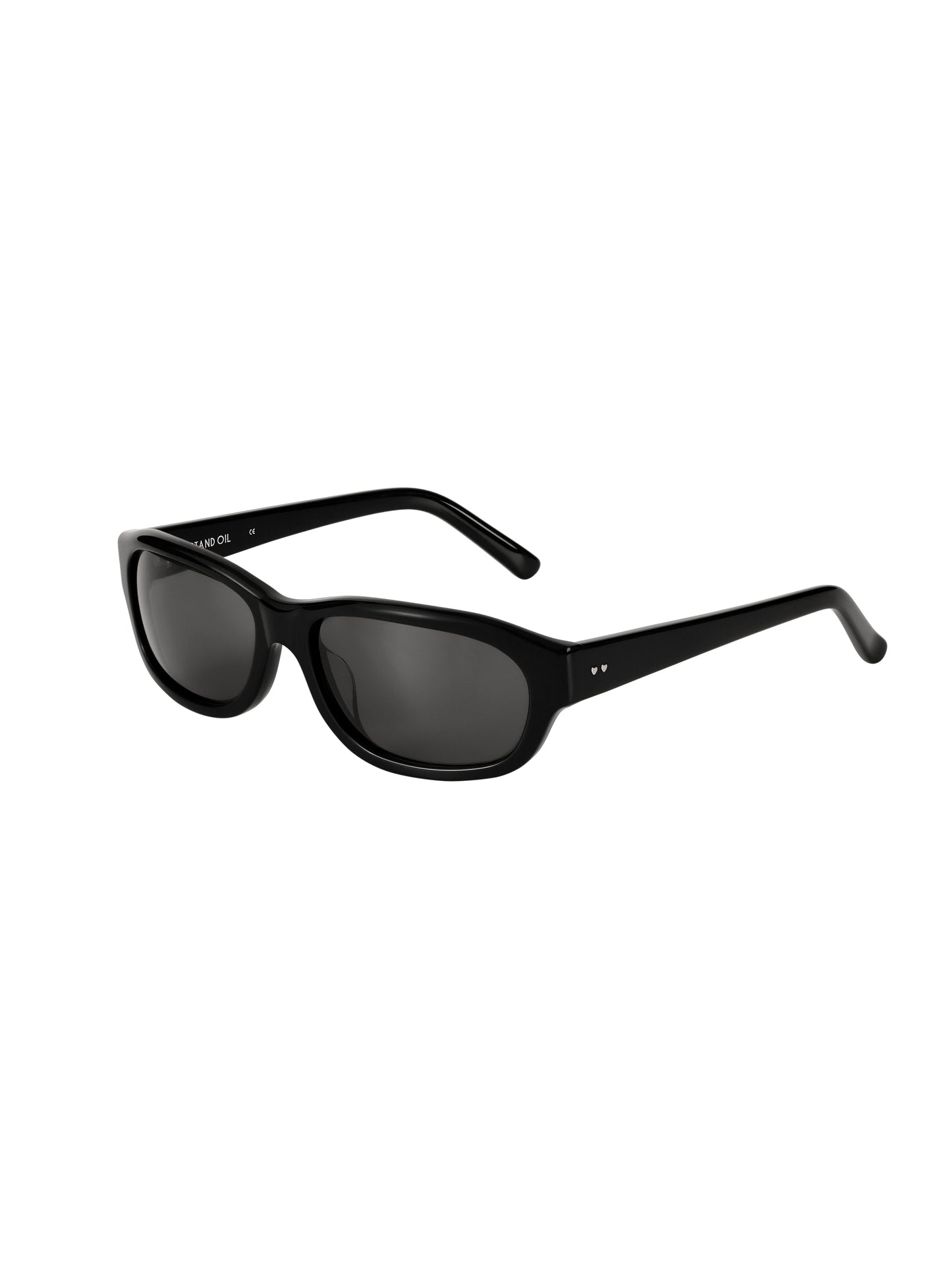 Curved Glow Sunglasses · 都會感流光太陽眼鏡 / 黑色