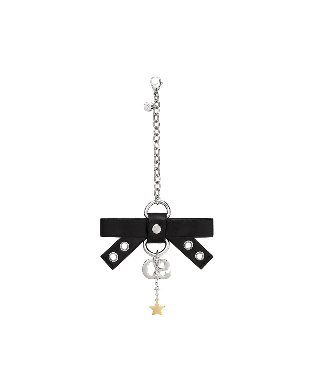 Bow Charm Keyring · 蝴蝶結吊飾鑰匙圈 / 黑色