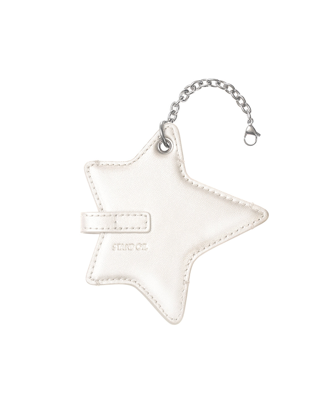 Cosmic Star Keyring · 星扣皮革鑰匙圈 / 珍珠奶油白