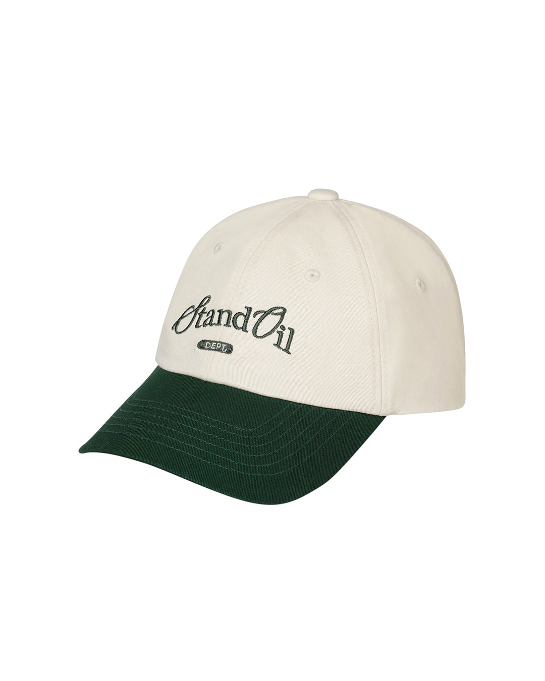 Bonheur Mix  Ball Cap · 拼接雙色棒球帽 / 深綠色