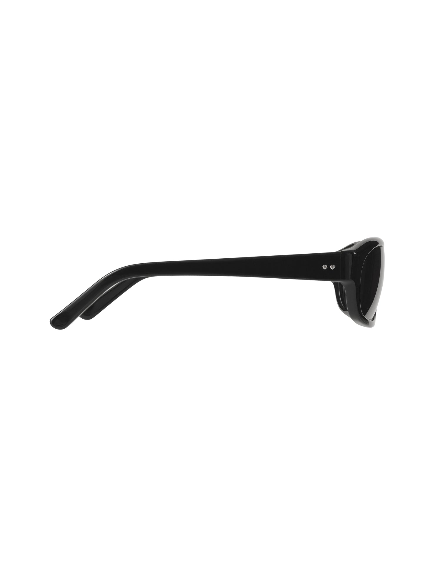 Curved Glow Sunglasses · 都會感流光太陽眼鏡 / 黑色