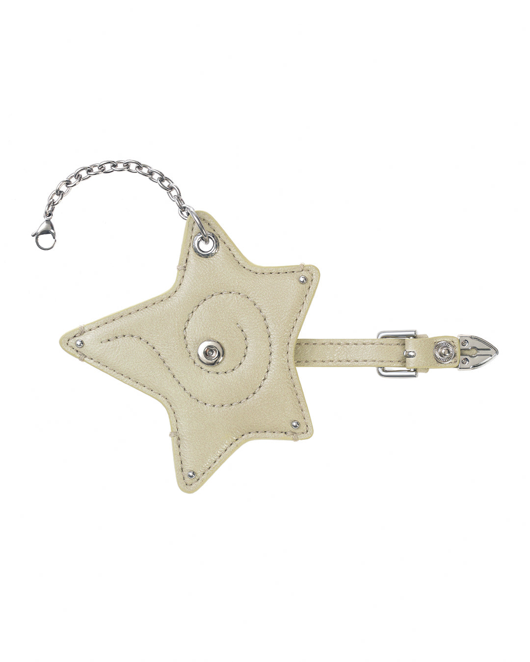 Cosmic Star Keyring · 星扣皮革鑰匙圈 / 橄欖綠