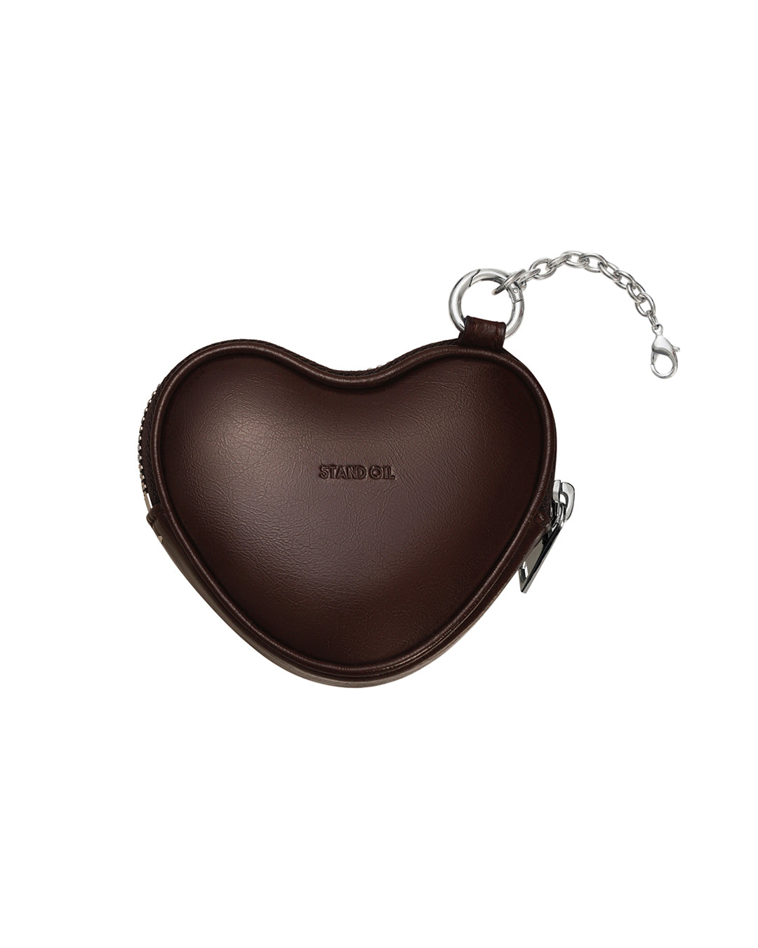 Heart Pods Keyring · 愛心吊飾鑰匙圈 / 栗色