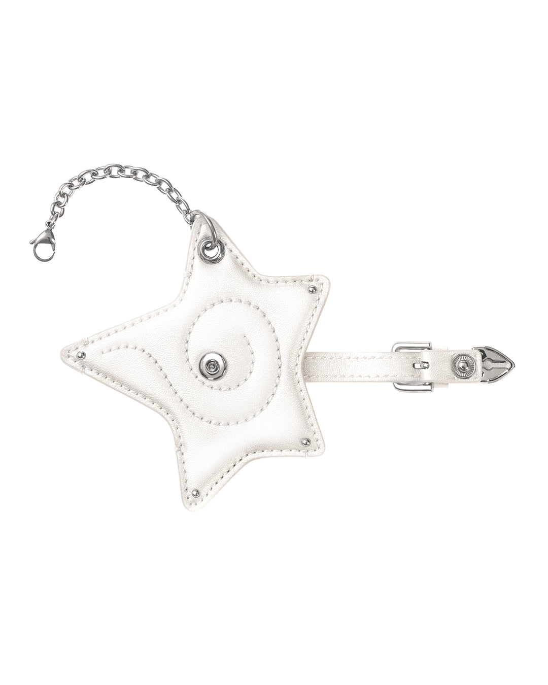 Cosmic Star Keyring · 星扣皮革鑰匙圈 / 珍珠奶油白