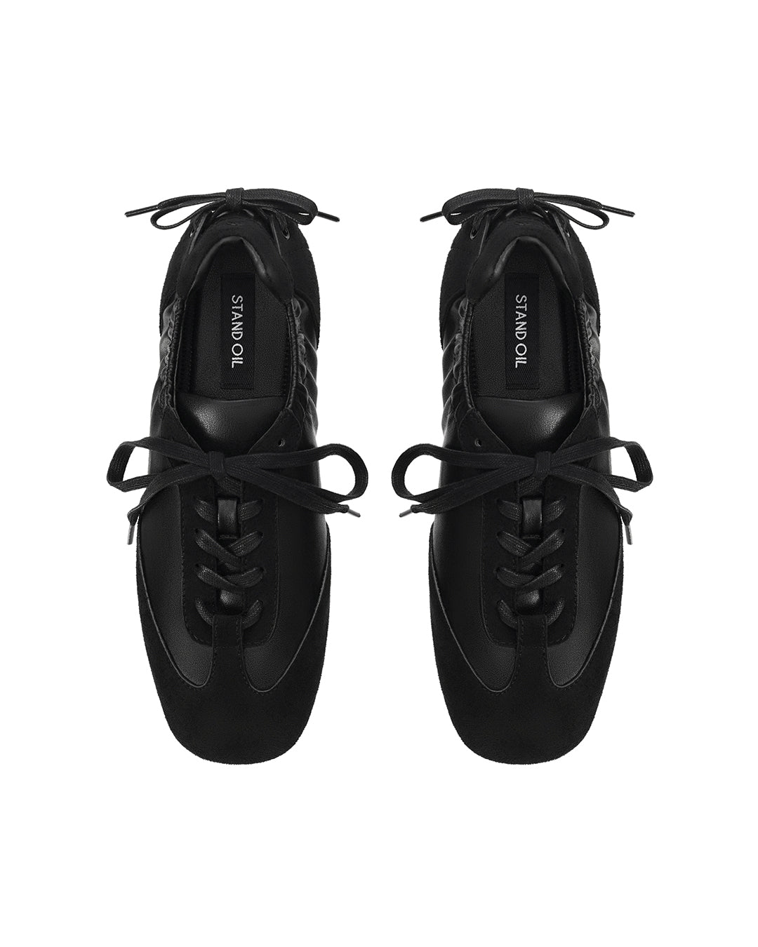 Double Tied Sneakers · 雙蝴蝶綁帶休閒運動鞋 / 黑色