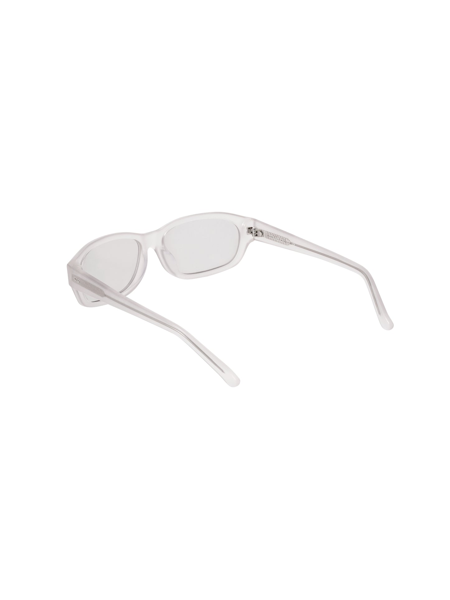 Curved Glow Sunglasses · 都會感流光太陽眼鏡 / 奶油白色