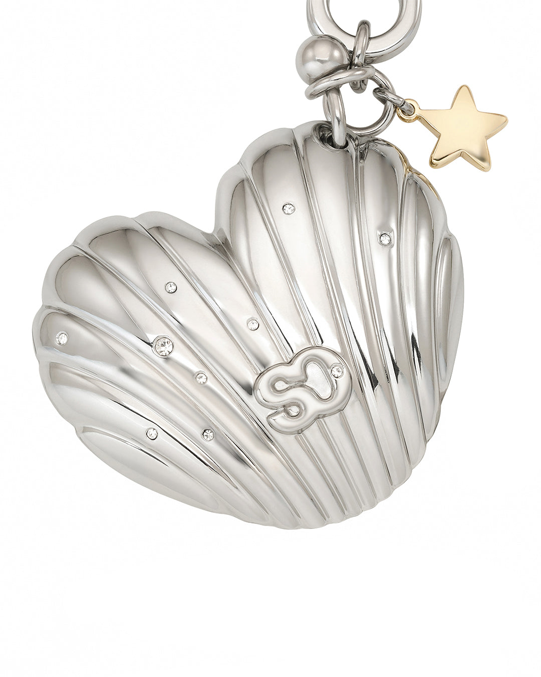 Heart Shell Keyring· 貝殼愛心鑰匙圈 / 銀色