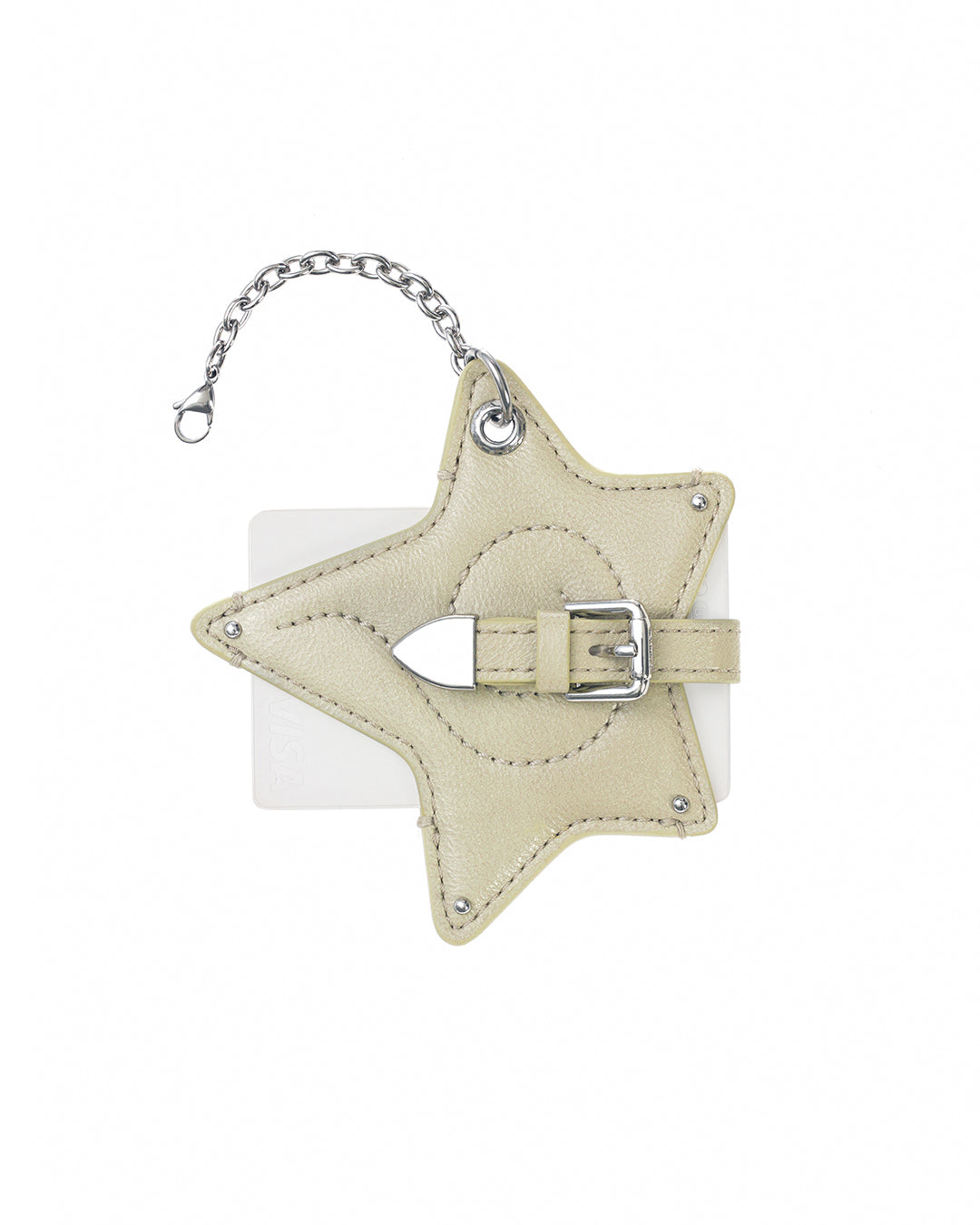 Cosmic Star Keyring · 星扣皮革鑰匙圈 / 橄欖綠