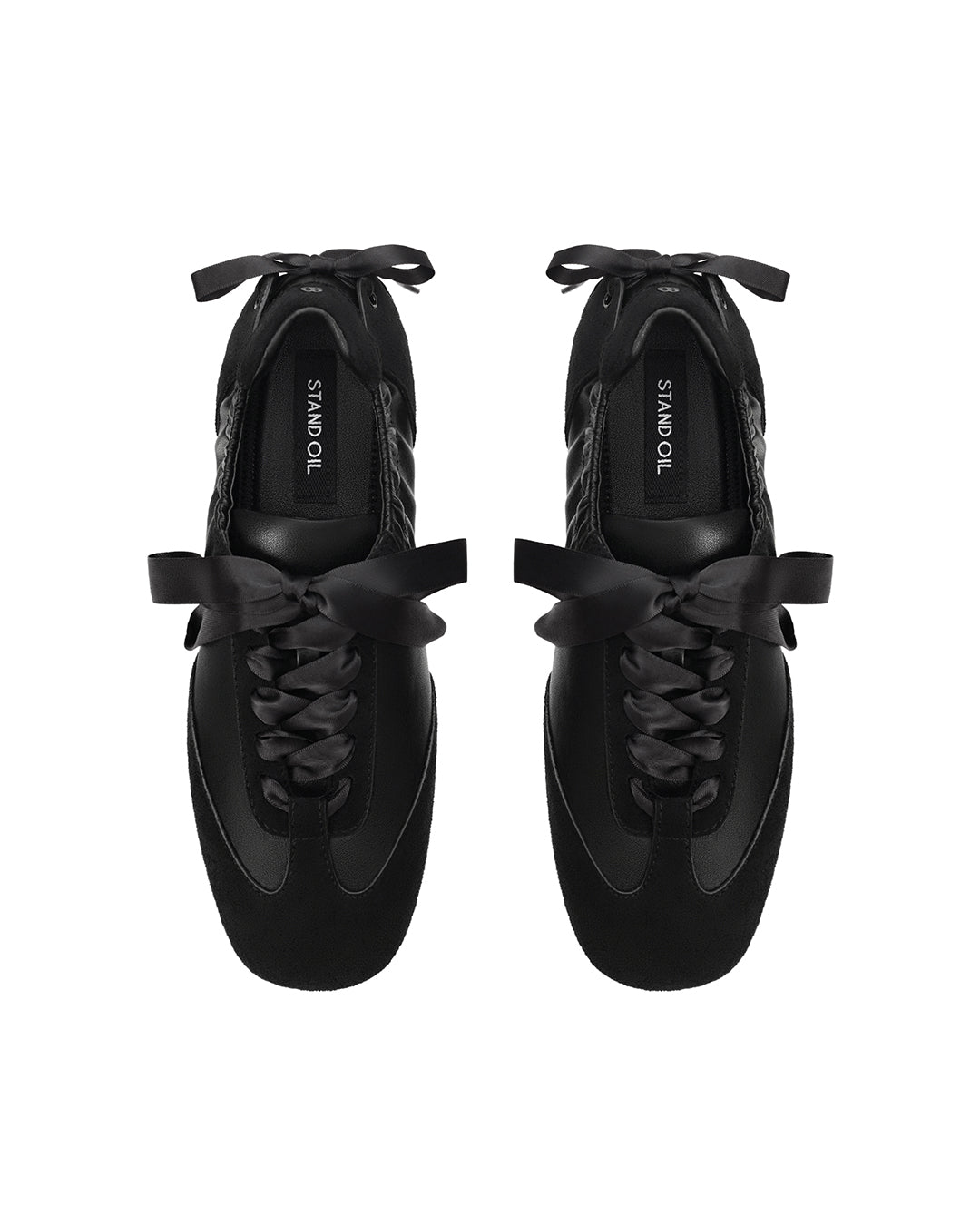 Double Tied Sneakers · 雙蝴蝶綁帶休閒運動鞋 / 黑色