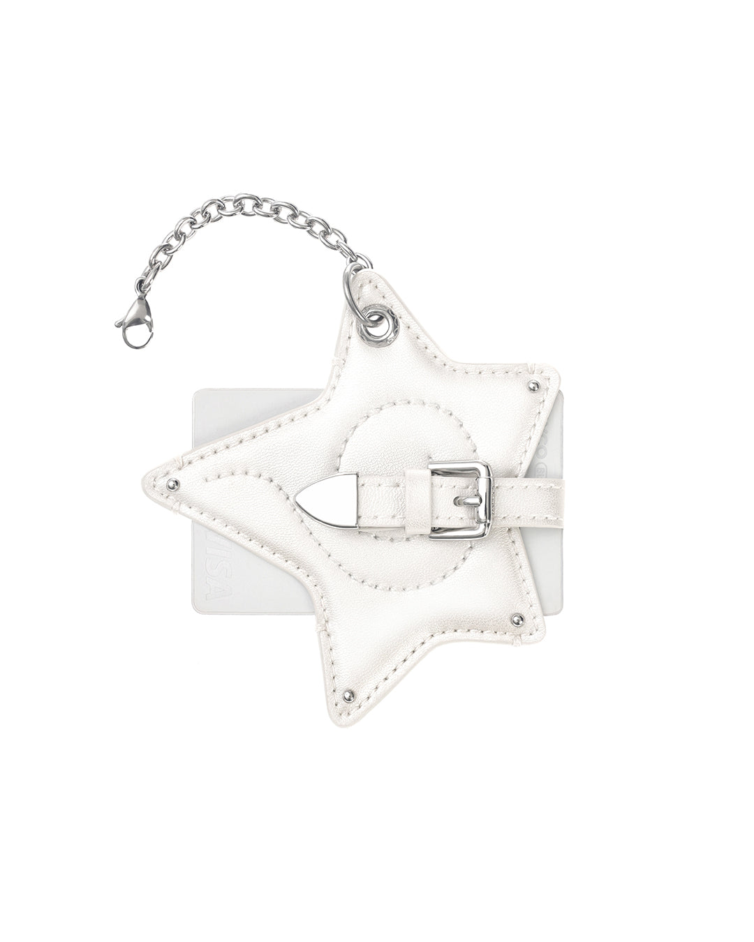 Cosmic Star Keyring · 星扣皮革鑰匙圈 / 珍珠奶油白