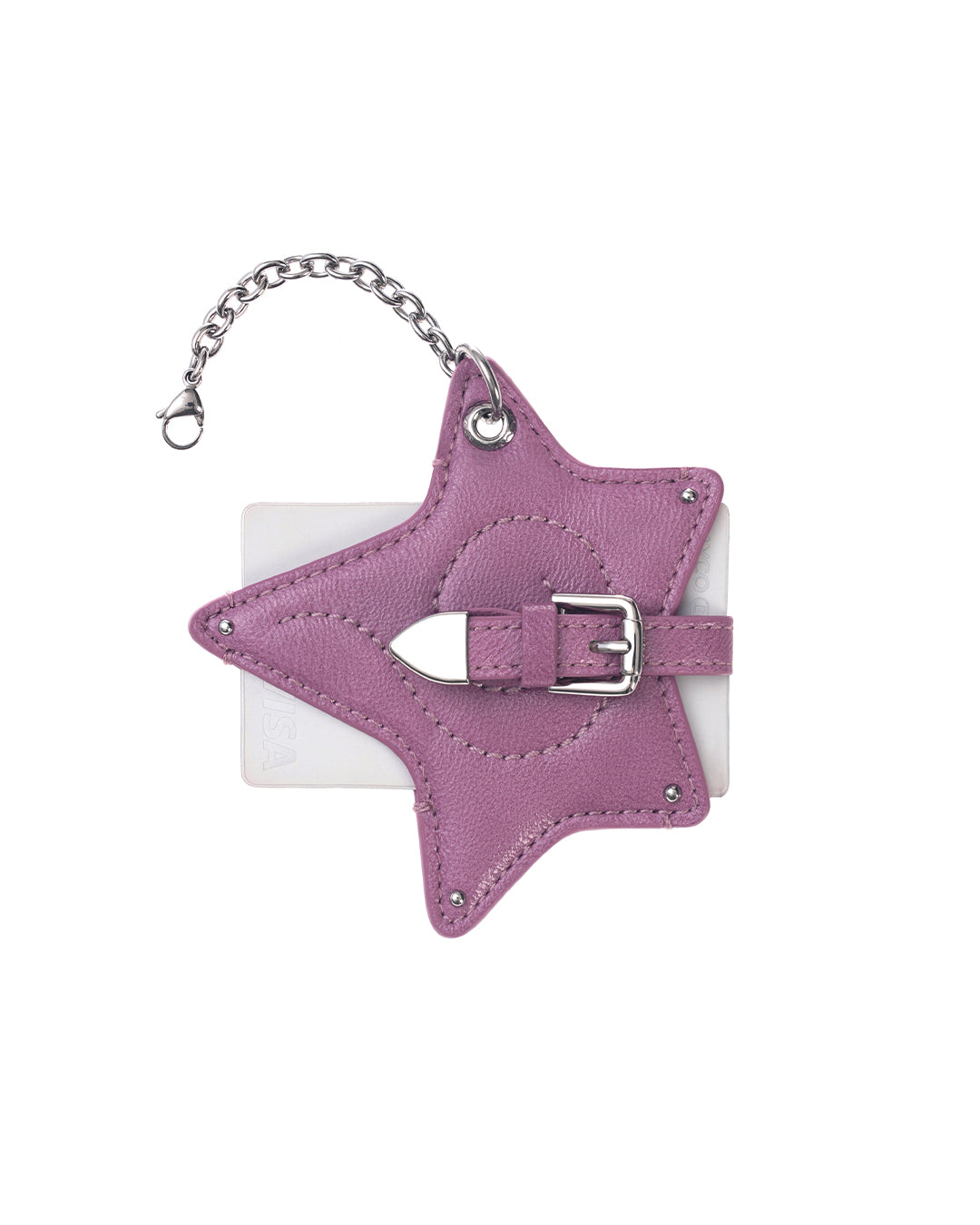 Cosmic Star Keyring · 星扣皮革鑰匙圈 / 梅紫色