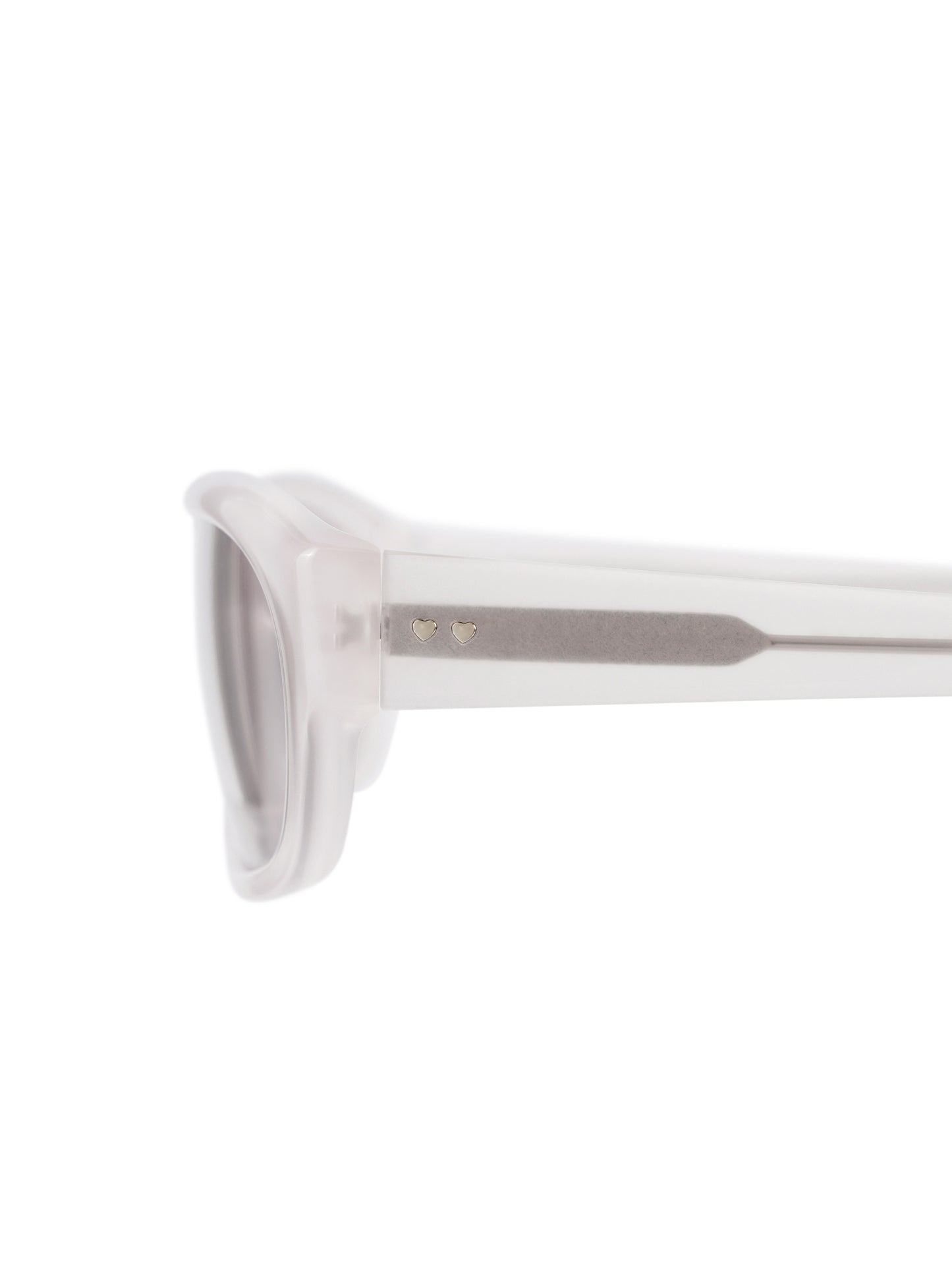 Curved Glow Sunglasses · 都會感流光太陽眼鏡 / 奶油白色
