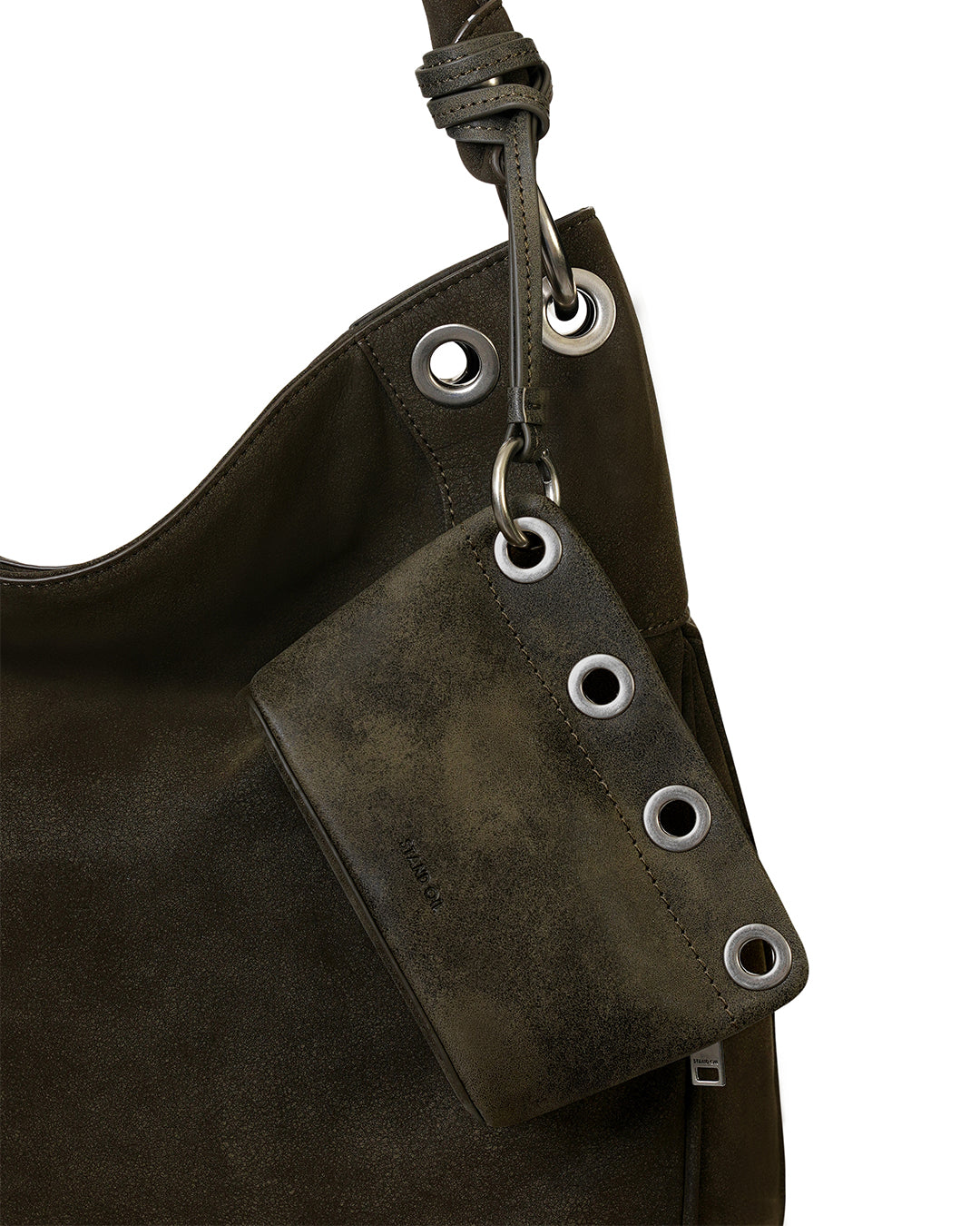 Loop Eyelet Pouch · 孔眼小收納包 / 水洗棕色