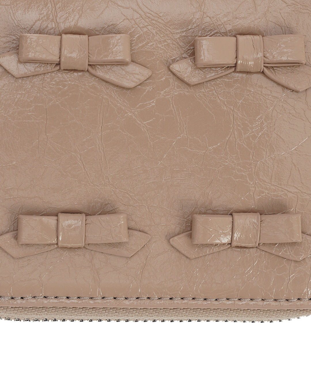 Bow Chain Wallet · 蝴蝶結鏈條錢包 / 奶茶色