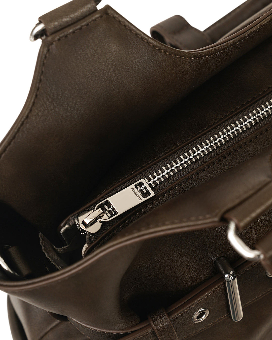 Lene Bag · 蕾奈釦帶托特包 / 咖啡色