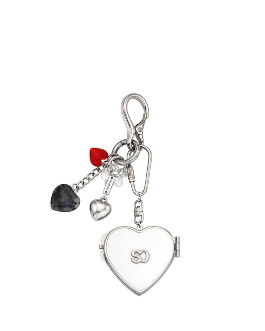 Heart Berry Keyring · 莓果心形鑰匙圈 / 銀色