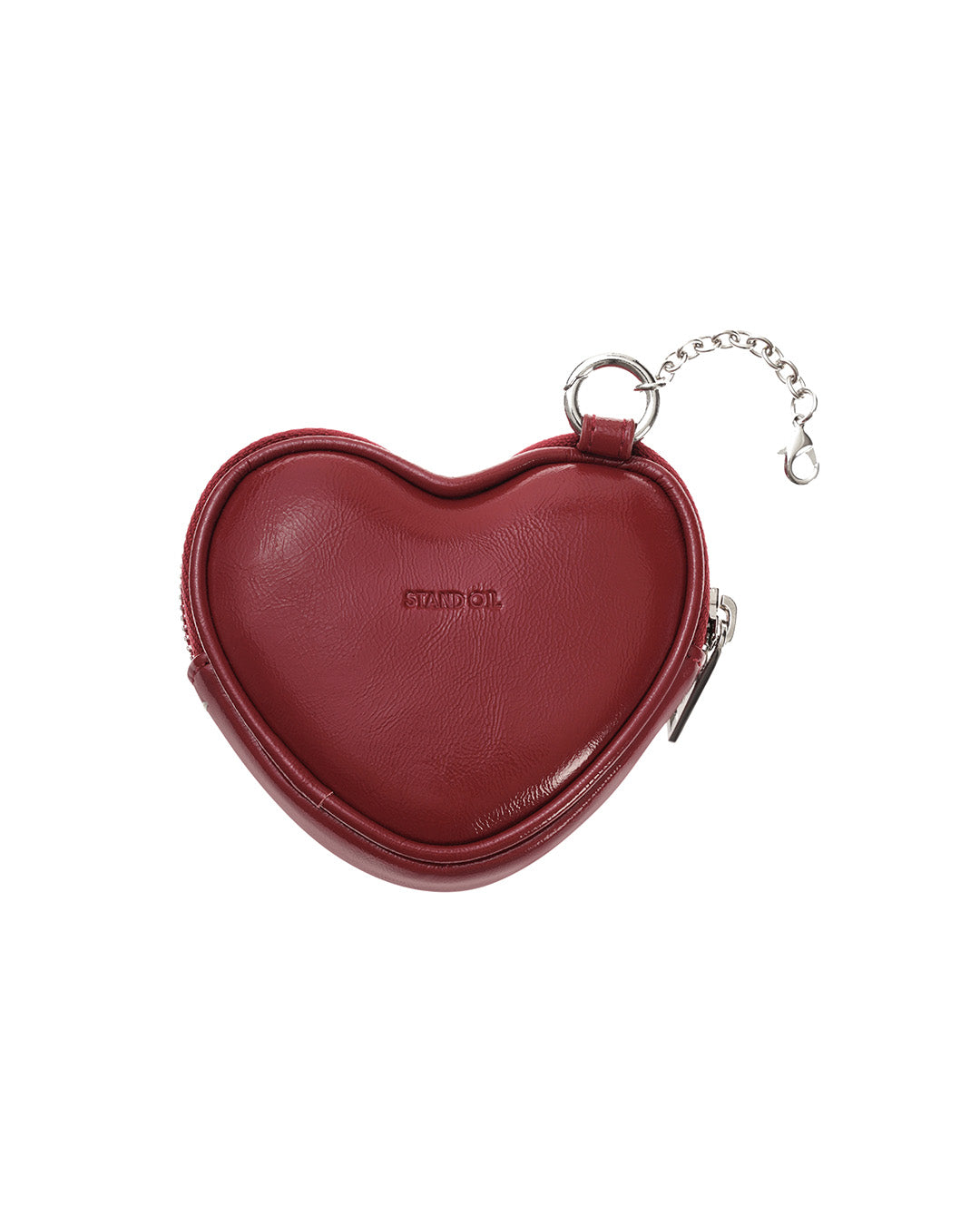 Heart Pods Keyring · 愛心吊飾鑰匙圈 / 酒紅色