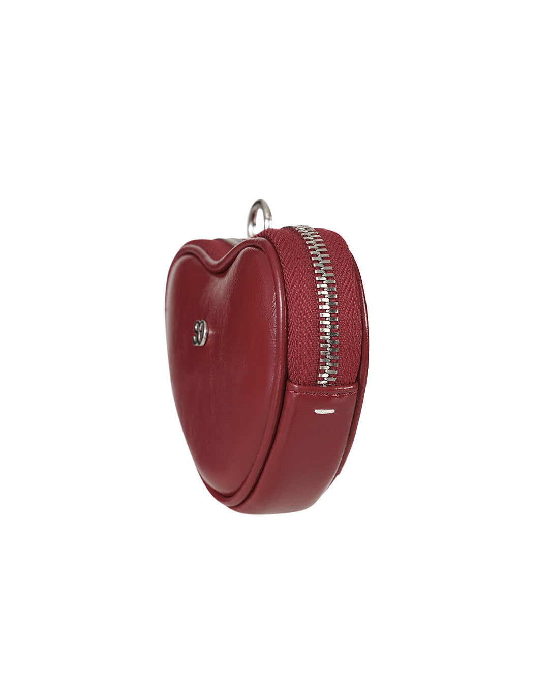 Heart Pods Keyring · 愛心吊飾鑰匙圈 / 酒紅色