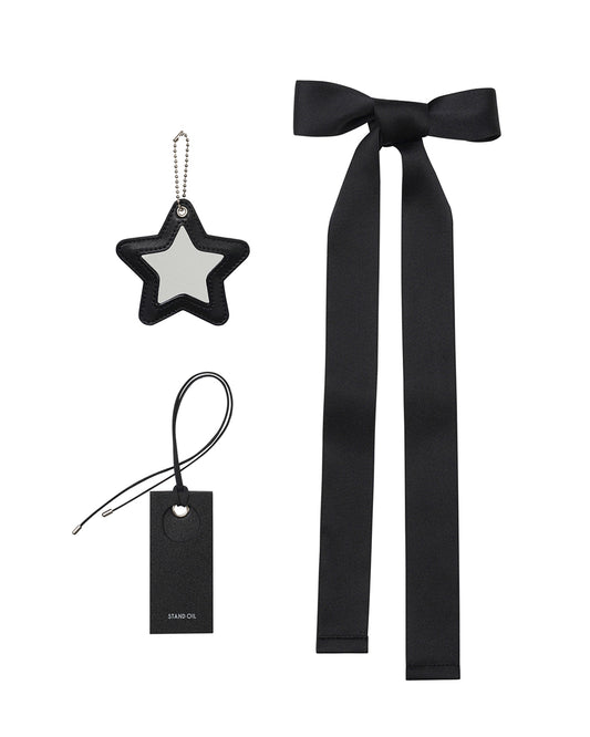 My Charm SET · 蝴蝶結吊飾組合 / 黑色
