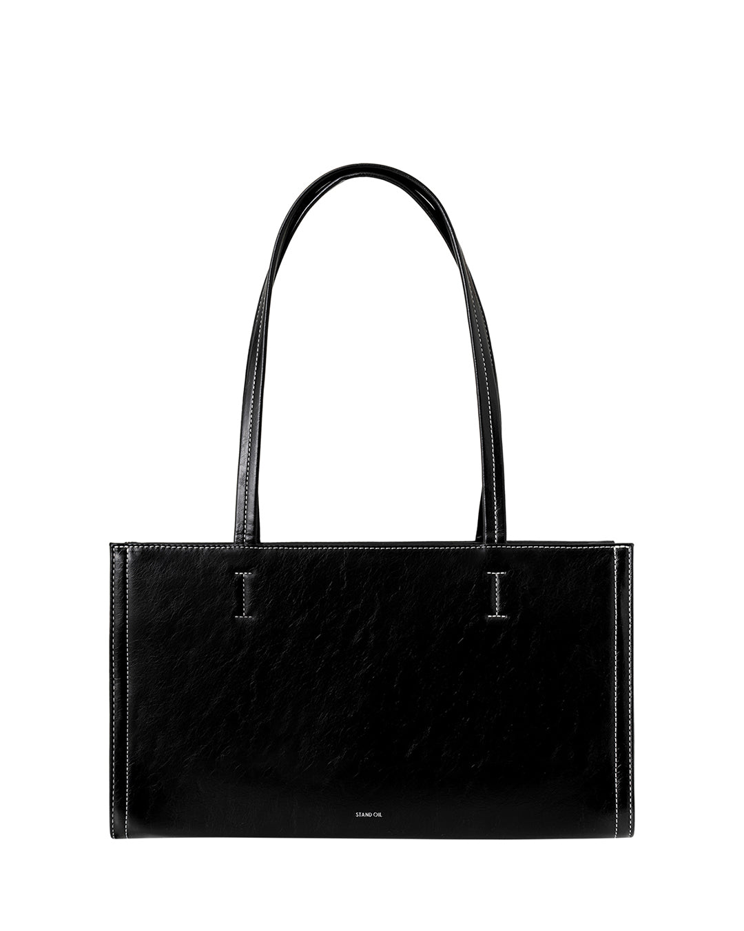Oblong Bag · 長方包 / 黑色 縫線款