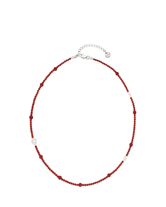 Jamano Pearl Necklace · 赤心珍珠項鍊 / 紅色