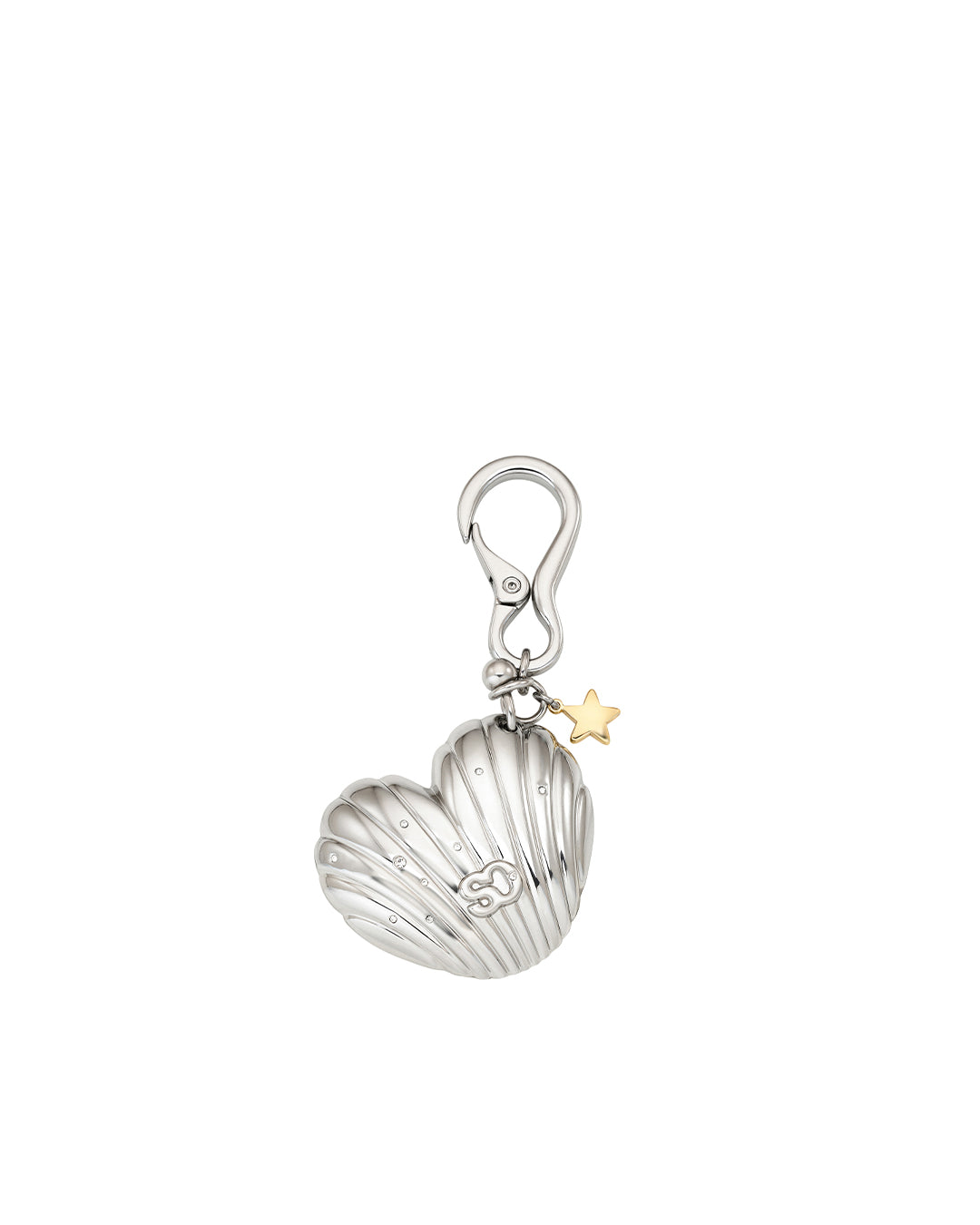 Heart Shell Keyring· 貝殼愛心鑰匙圈 / 銀色