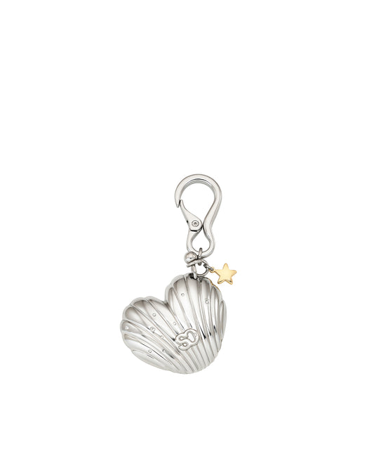 Heart Shell Keyring· 貝殼愛心鑰匙圈 / 銀色
