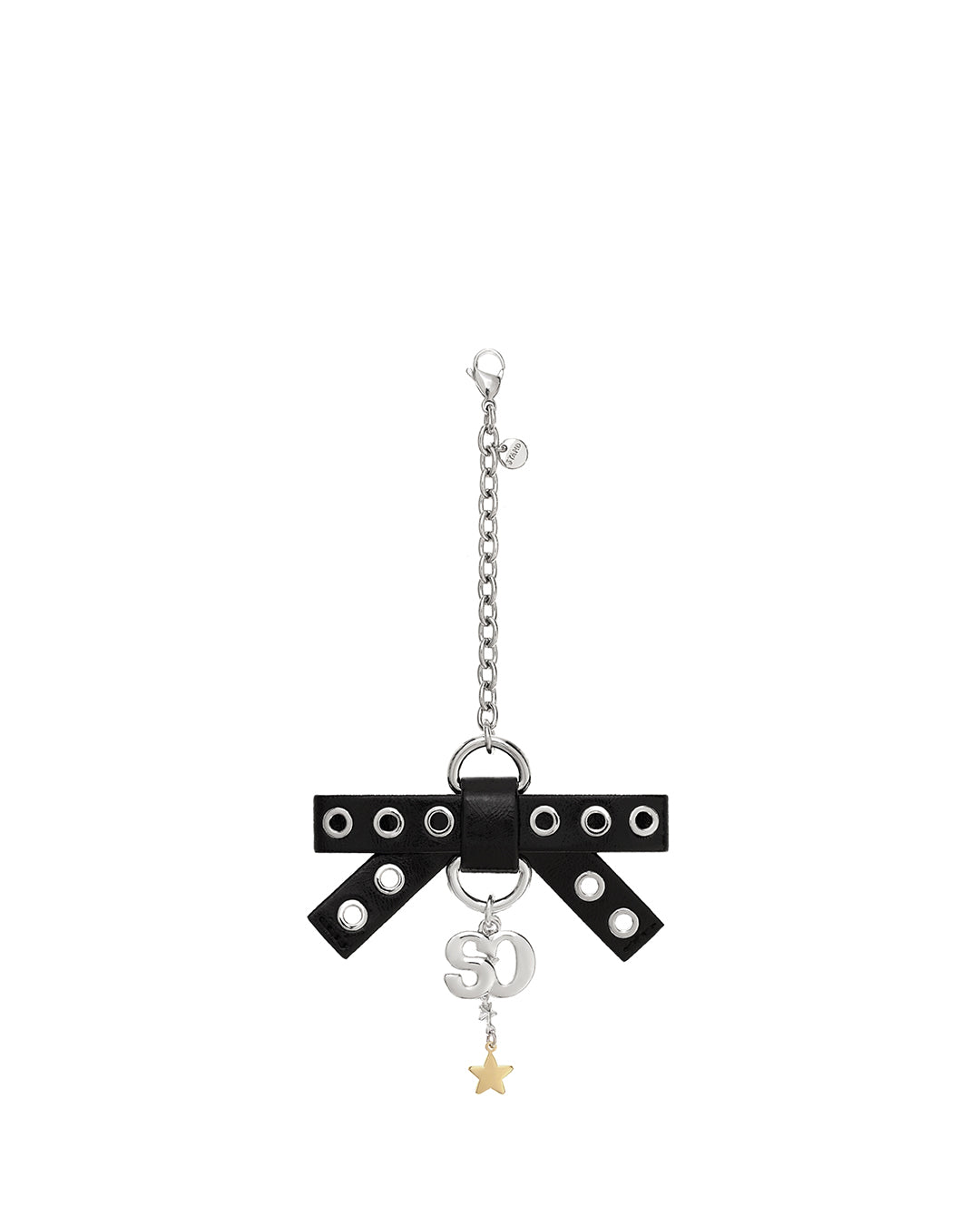 Bow Charm Keyring · 蝴蝶結吊飾鑰匙圈 / 黑色