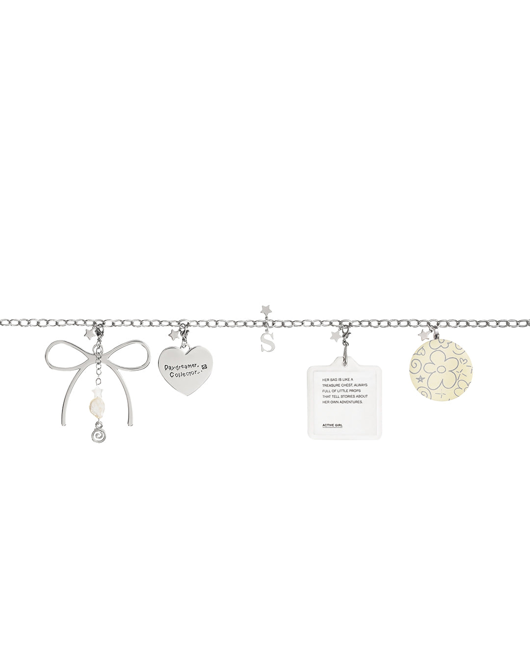 Multi-Charm Chain Keyring· 百變心願鍊條鑰匙圈 / 銀色