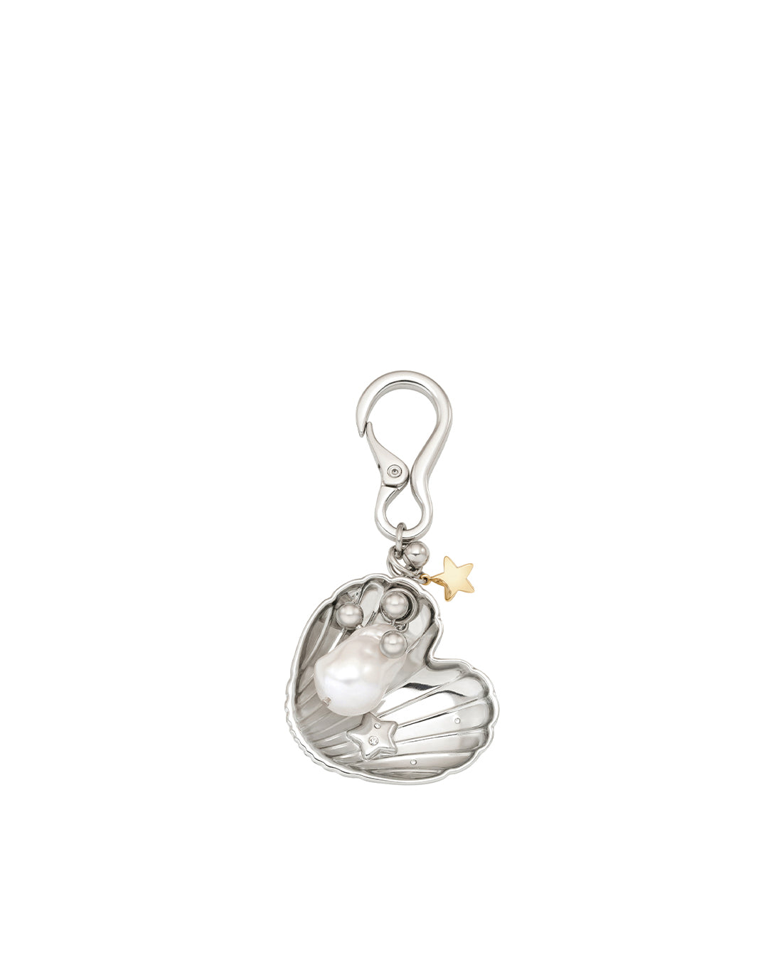 Heart Shell Keyring· 貝殼愛心鑰匙圈 / 銀色