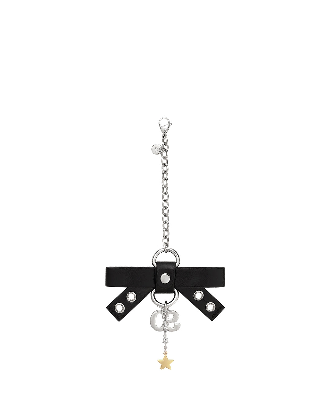 Bow Charm Keyring · 蝴蝶結吊飾鑰匙圈 / 黑色